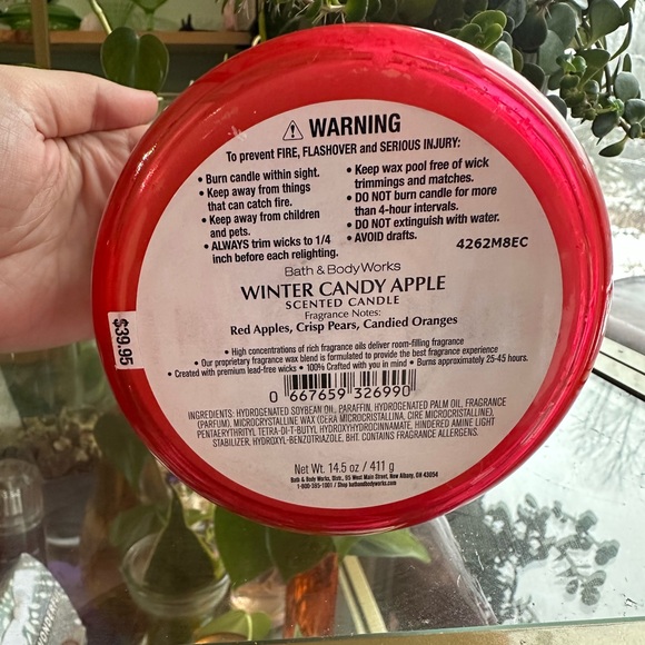 Bath & Body Works - Winter Candy Apple Bow Lid Candle - Picture 8 of 8